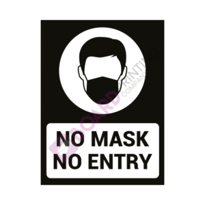 Face Mask Signage Design 4 - 450mm x 600mm - 5mm Foamex